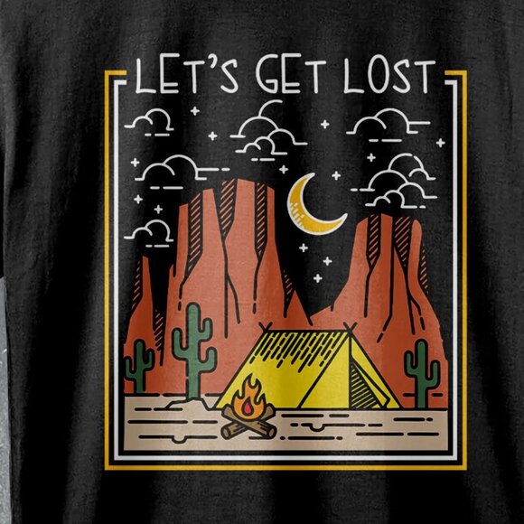 Nature Desert Vibes Get Lost Outdoor Adventure Scenic Wildlife Art T-Shirt 159 - Picture 2 of 5